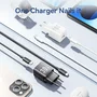 Vention Cargador de Pared GaN 30W 2 Puertos USB-C y USB-A con Cable USB-C (TZ-FEQB0-EU-01), Rápido, Compacto, Compatible PD/QC